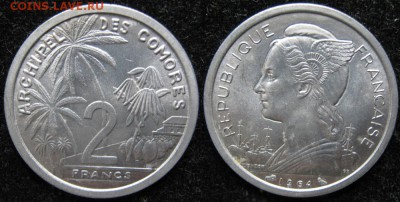 Франц Коморы 2 франка 1964: до 16-08-16 в 22:00 - Франц Коморы 2 франка 1964   0011