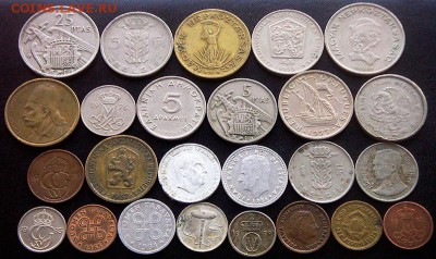 54 разные зарубежные монеты (см. описание). До 14.08_22.14мс - 3