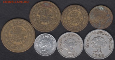 7 монет Туниса до 17.08.2016 21-00 - Тунис р