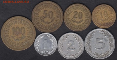 7 монет Туниса до 17.08.2016 21-00 - Тунис а