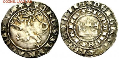 Пражский грош Иоанна Люксембургского (1310-1346) - Пражский грош-у