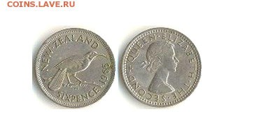 6 пенсов 1965г Новая Зеландия до 31.12.16 в 22-10 - 6пенс1965