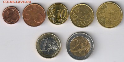 КИПР - 7 монет от 1 цента до 2 ЕВРО до 07.09.2016г 21-00 - КИПР - 7 монет01