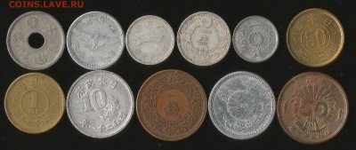 Монеты Японии 11 шт 1920-50х годов №1 - 22:00 мск 8.09.16г - 1