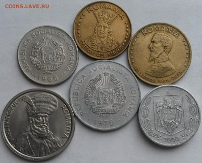 Румыния 6 монет 1966- 2000г.  Окон 12.09.16 в 21.00 мск - рум 1