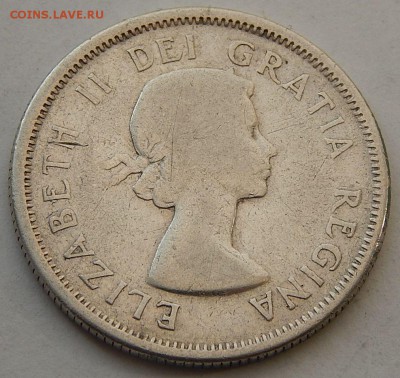 Канада 25 центов 1956, до 14.09.16 в 22:00 - по цене металла - 4038