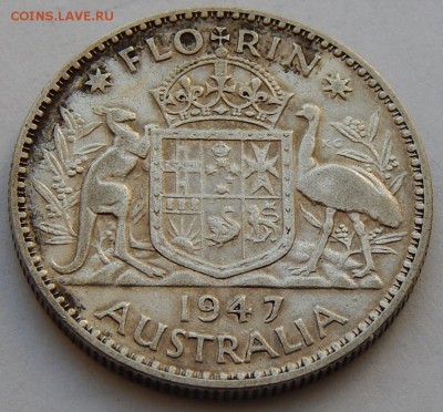 Австралия 1 флорин 1947 Георг VI, до 06.09.16 в 22:00 МСК - 4821
