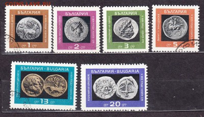 Болгария 1967 монеты на марках - 8