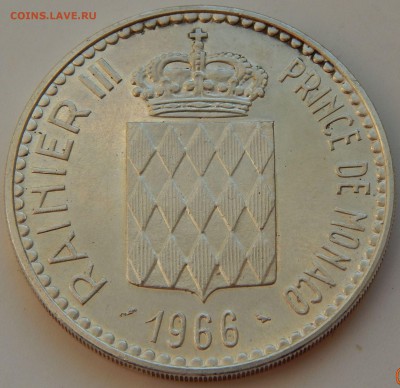 Монако 10 франков 1966 Шарль III, до 02.10.16 в 22:00 МСК - 4205