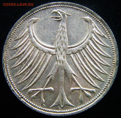ФРГ_5 марок 1966(F). Серебро; до 26.09_22.00мск - 12473