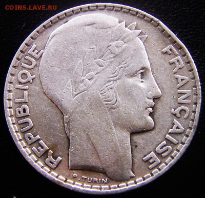 Франция_10 франков 1929. Серебро; до 26.09_22.11мск - 12598