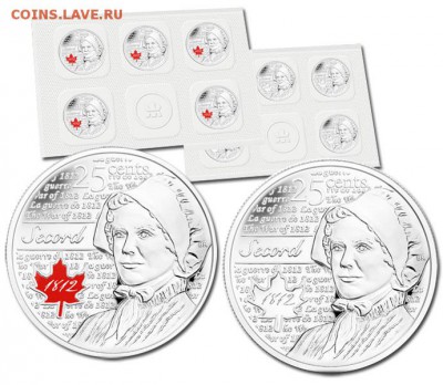 Канада. 25¢ Герои Войны 1812. Фикс - 0623932041868-Z