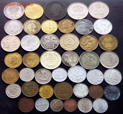82 разные зарубежные монеты (см. описание). До 01.10_22.00мс - 2
