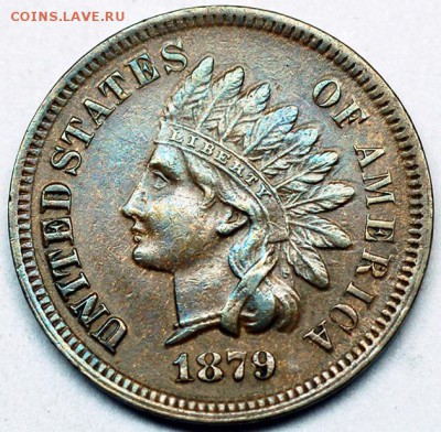 США_отличный цент 1879 "Indian Head"; до 01.10_22.08мск - 5