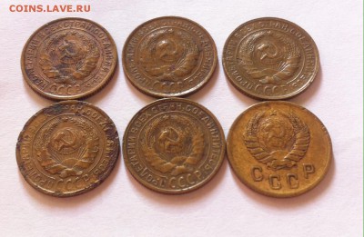 2 копейки СССР - 6шт  (1930-1938) , до 08.10.16г. - 230-238-3