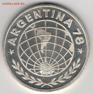 Ag Аргентина 3000 песо 1978 Футбол 18.10 В 22.00МСК (В725) - 5-ар3000