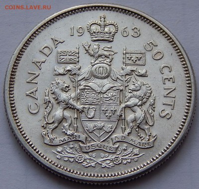 Канада 50 центов 1963 Елизавета II, до 23.10.16 в 22:00 МСК - 4045.JPG