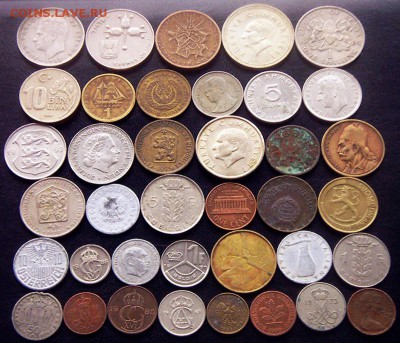77 разных зарубежных монет (см. описание). До 17.10_22.04мс - 2
