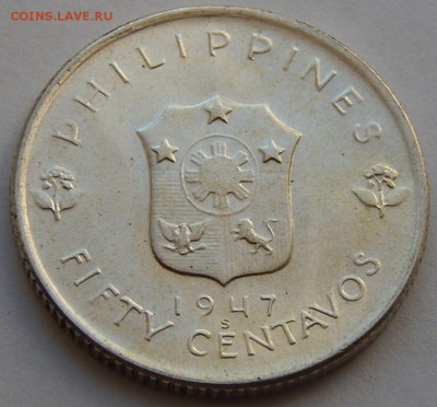 Филиппины 50 сентаво 1947, до 24.10.16 в 22:00 МСК - 4005