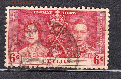 Колонии Цейлон 1937 1м 6ц - 215