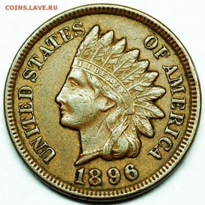 США_отличный цент 1896 "Indian Head"; до 18.10_22:20мск - 7