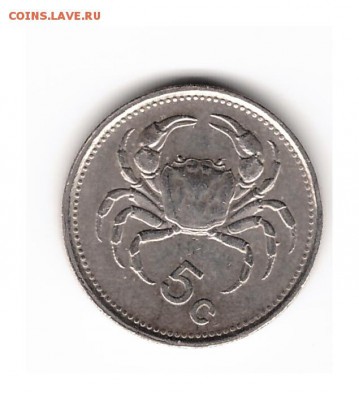 Мальта 5 центов 1986 до 24.10.2016   22-00 - 1 1