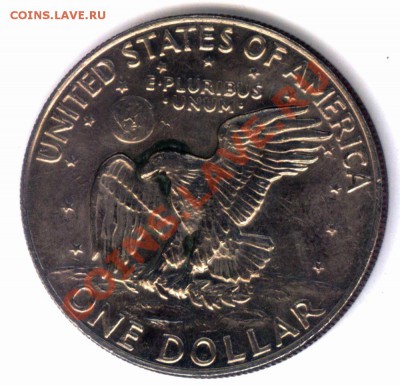 L91 1$ США Эйзенхауэр 1974 С РУБЛЯ до 26.12 в 22°° - L91 1 dollar USA 1974_2