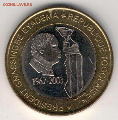 Того 6000 франков 2003 Президент 31.10.16 в 22.00мск (Г893) - 4-афА