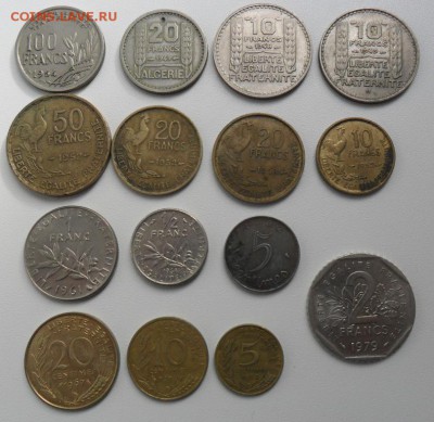 Набор монет Франции 1940-70 годы - 15 штук - SAM_6147.JPG