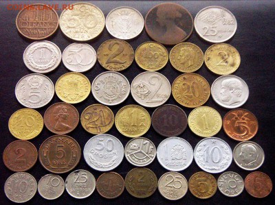 79 разных зарубежных монет (см. описание). До 30.10_22.24мс - 2