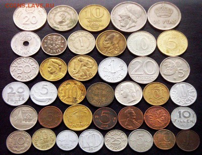 79 разных зарубежных монет (см. описание). До 30.10_22.24мс - 4