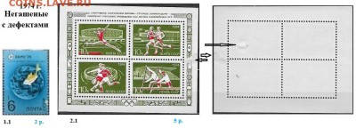 СССР 1974-1975. ФИКС - 4.1974. Негашеные с дефектами