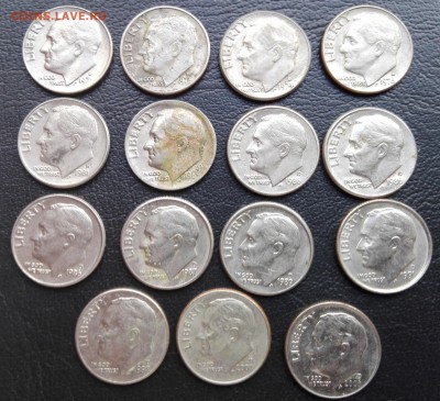10-и центовые монеты США. - IMG_20161101_142657