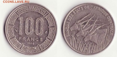 Центральная Африка, 100 франков, 1998. до 8.11. - Рисунок (164)