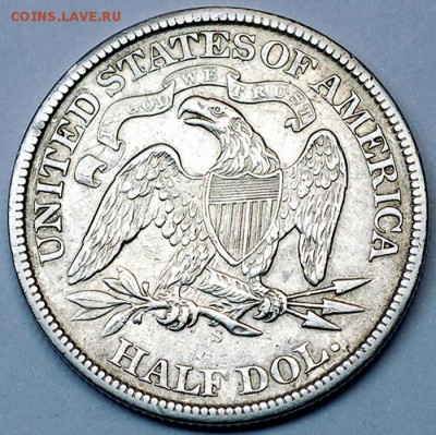 США_полдоллара (50 центов) 1869. Серебро; до 03.11_22.08мск - 12736