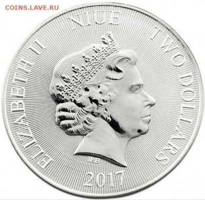 Монеты с Корабликами - НИУЭ 2 доллара 2017