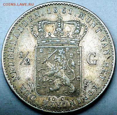2 гульдена 1861. Серебро; до 13.11_22.30мск - 10504