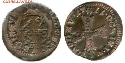 Монеты Швейцарских кантонов. - Швейцария Кур 1 блуцгер 1711 KM-131