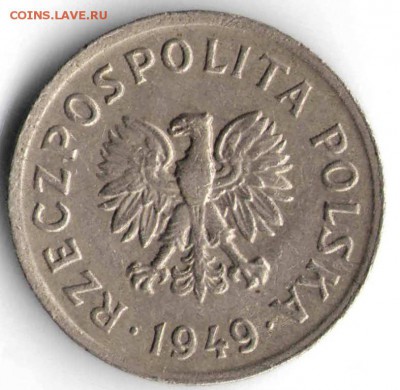 Польша. 10 грошей 1949 г. мед.-ник. до 24.00 23.11.16 г. - ИНОМОН28