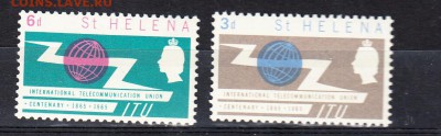 Колонии Св Елена 1965г 100 лет ITU - 317