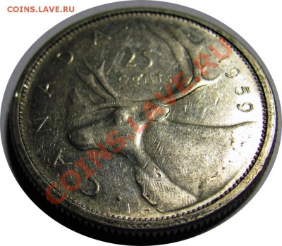 N18 25¢ Канада 1959 (серебро) до 05.01 в 22°° - N18 25c Canada 1959_2