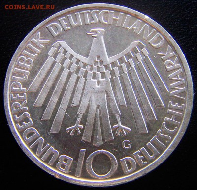 ФРГ_"олимпийские" 10 марок 1972. Серебро; до 19.11_22.29мск - 12704
