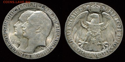 Коллекционные монеты форумчан , Кайзеррейх 1871-1918 (2,3,5) - 3m1910univ_