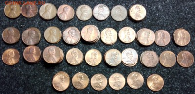 Одноцентовые монеты США, 92шт., МД "D". - D1