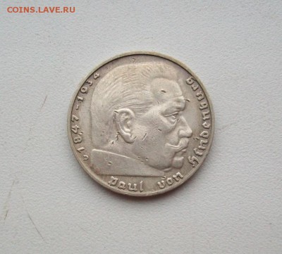 2 марки 1938 год Германия. двор D Серебро - 100_6082