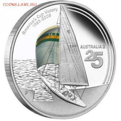 Монеты с Корабликами - 1 доллар 2008 Австралия2-1