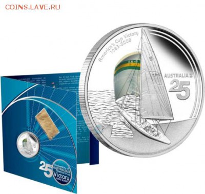 Монеты с Корабликами - 1 доллар 2008 Австралия
