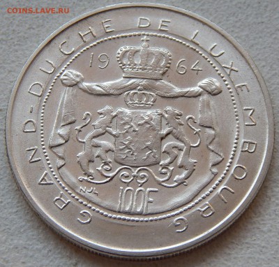 Люксембург 100 франков 1964 Герцог Жан, до 10.12. в 22:00 М - 4221
