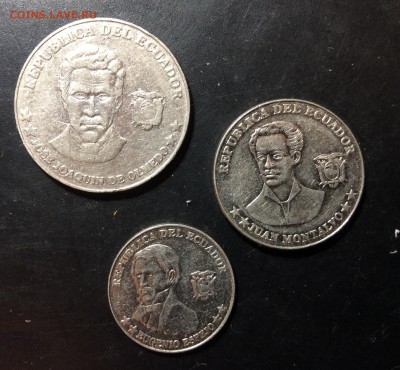 Эквадор 3 монеты - image