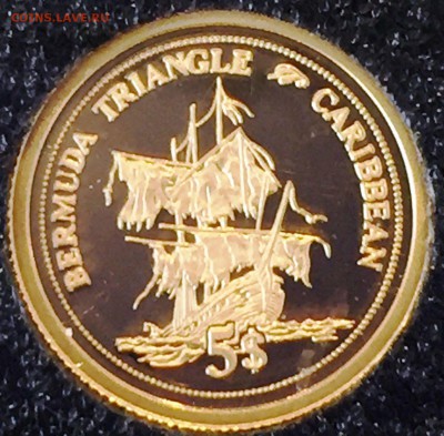 Острова: монеты, токены, жетоны, медали.. Названия и фото. - Bermuda Triangle - Caribbean7.JPG